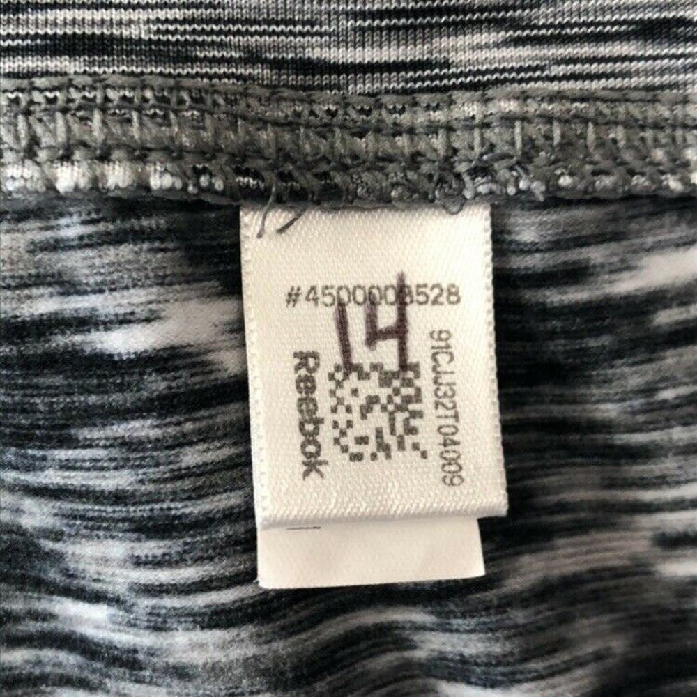Reebok Womens Athletic Leggings Size Small Space Dye Gray Yoga Running Mid Rise - Picture 5 of 6